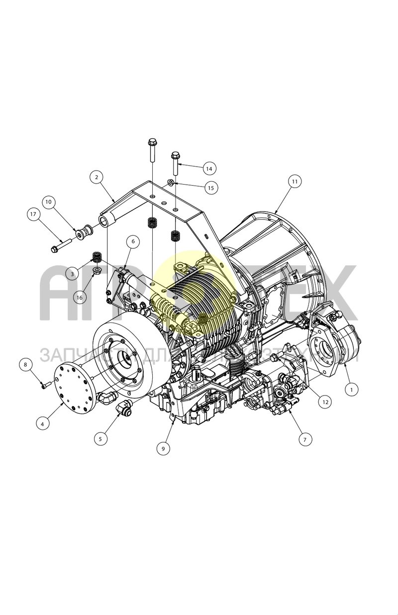 Автоматическая 5-ти скоростная трансмиссия (SX019720) (№10 на схеме)